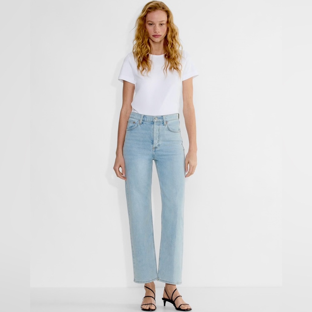 2🌎’s/$66~Denim Forum The Arlo Hi-rise Straight Jean~Sz 28
